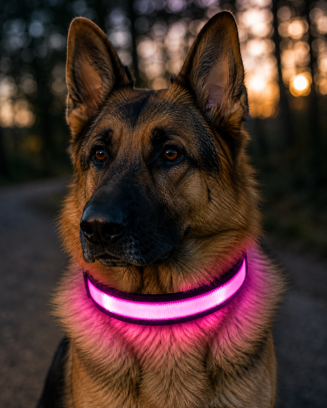Collar LED Rosa