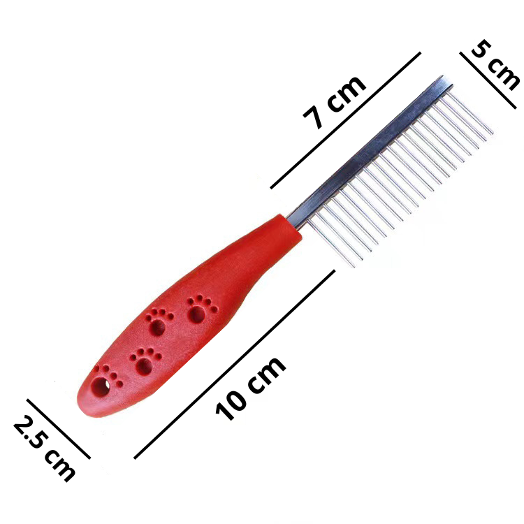 Peine de acero inoxidable para perros y gatos