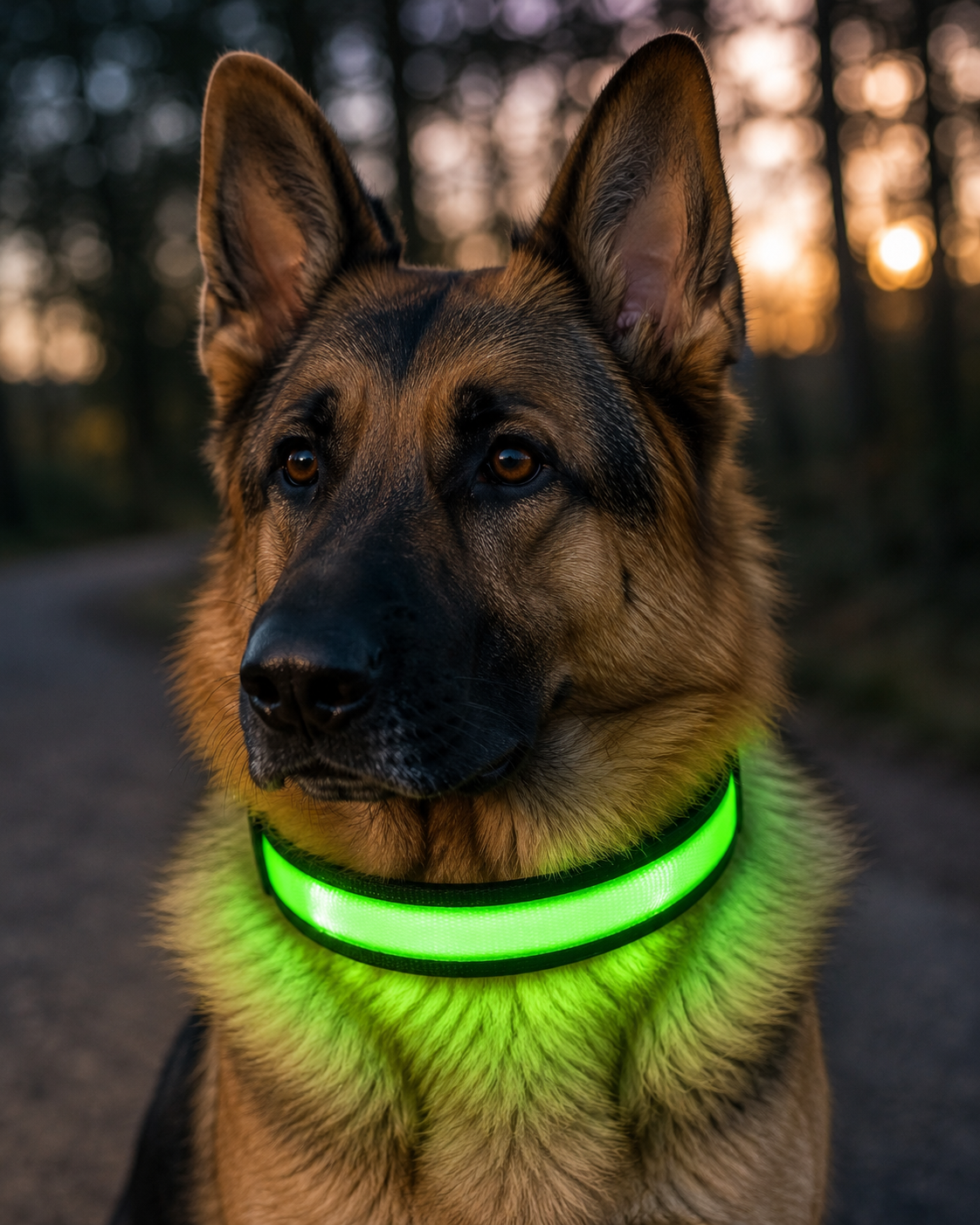 Collar LED Verde
