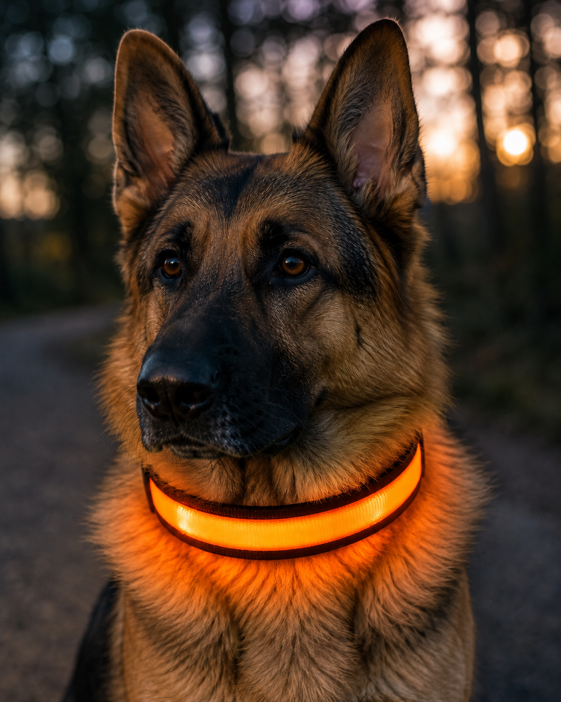 Collar LED Naranja